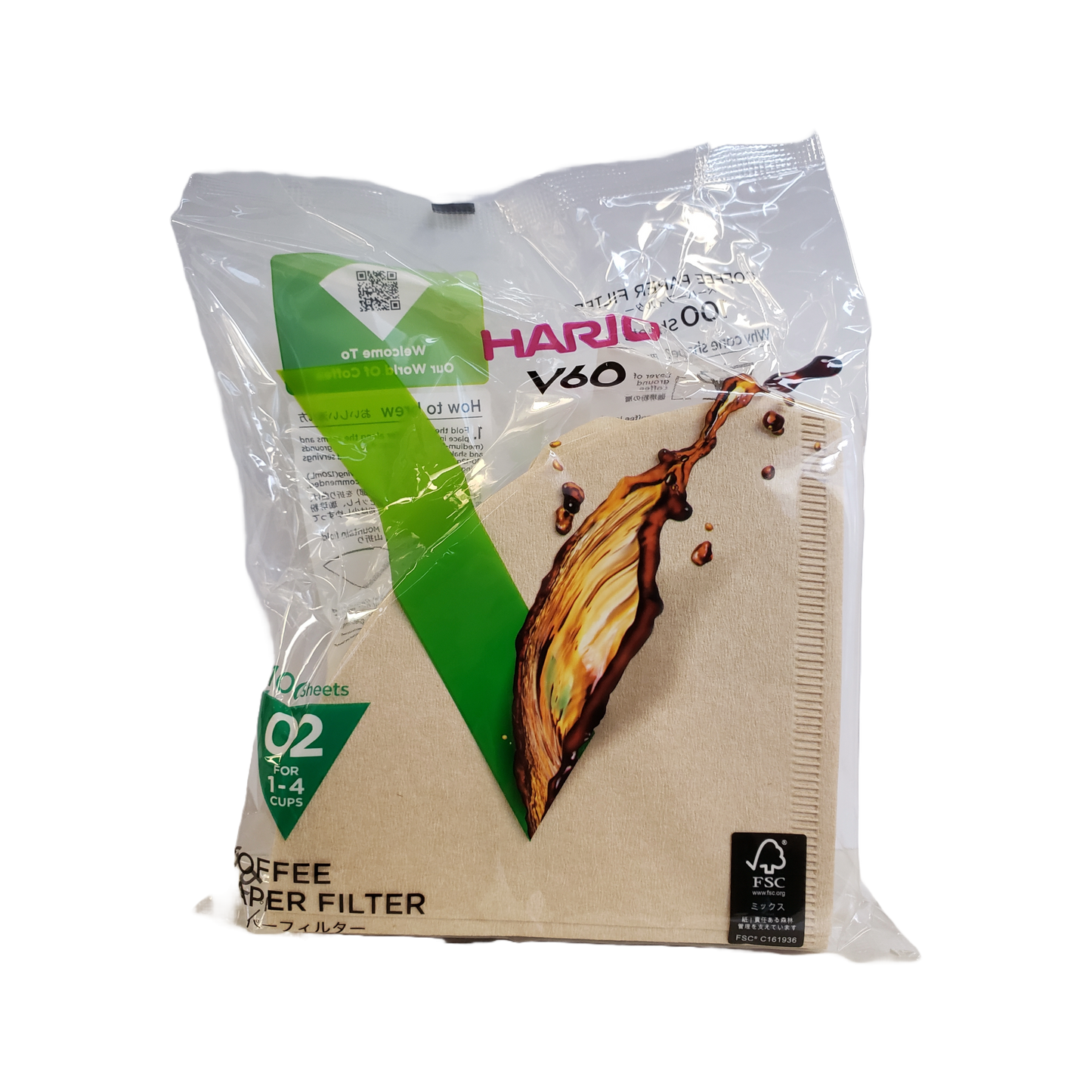 Hario Paper Filter V60-02 Brown