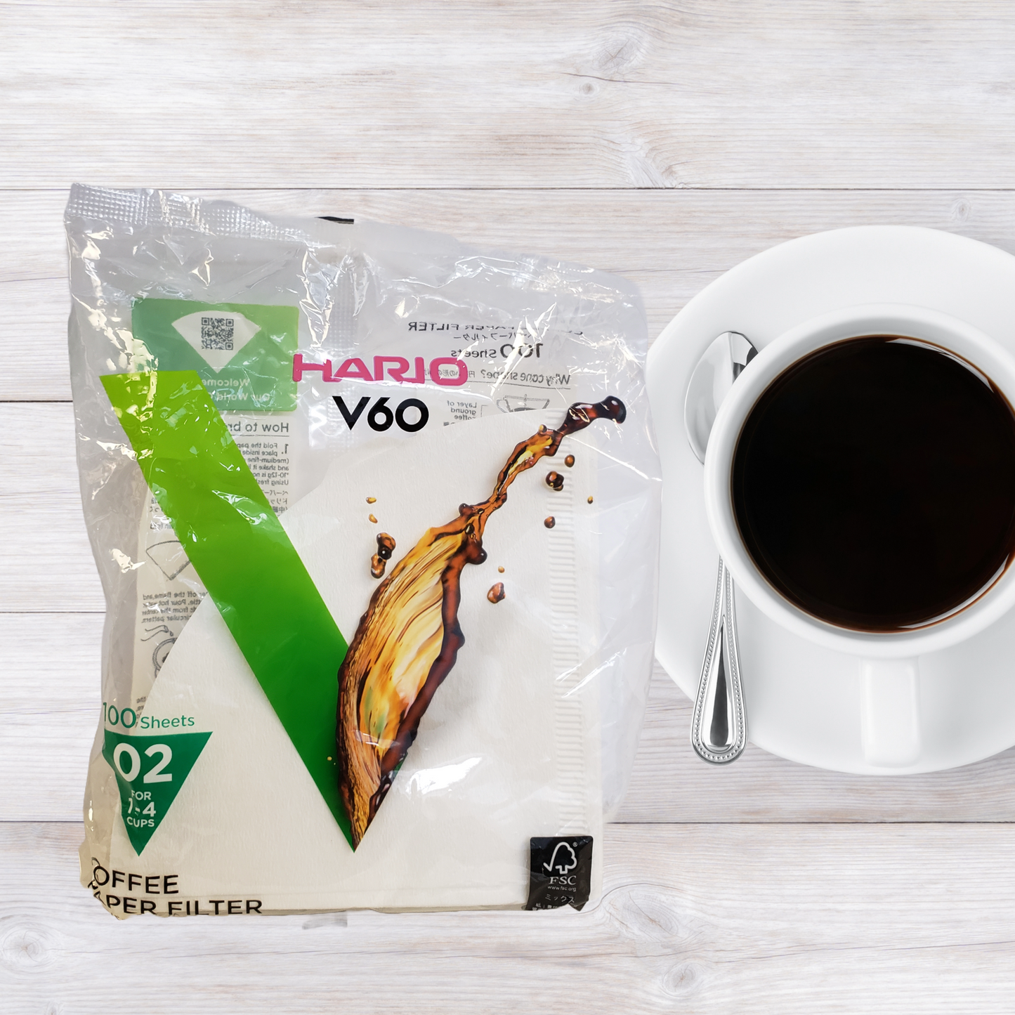 Hario Paper Filter V60-02 White