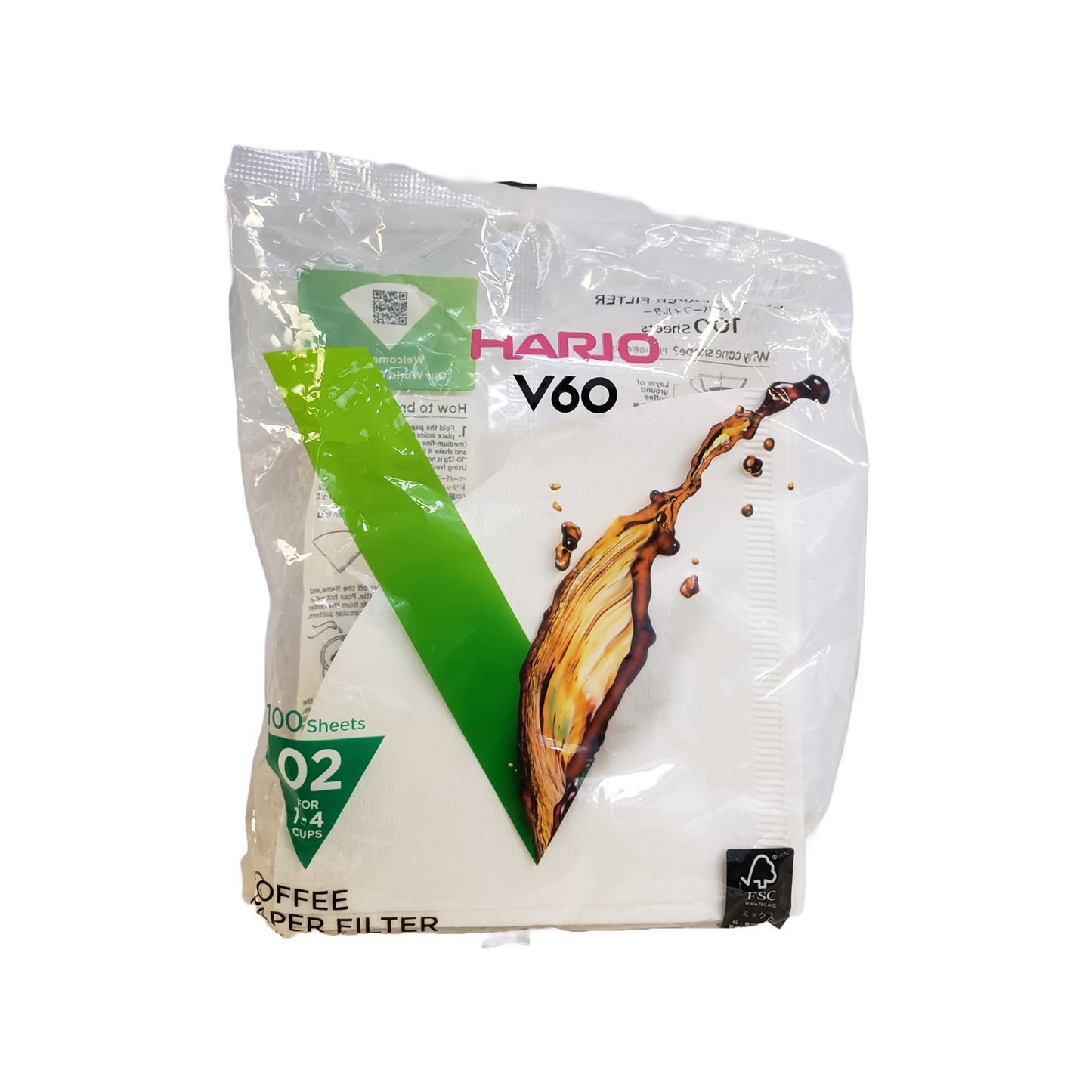 Hario Paper Filter V60-02 White