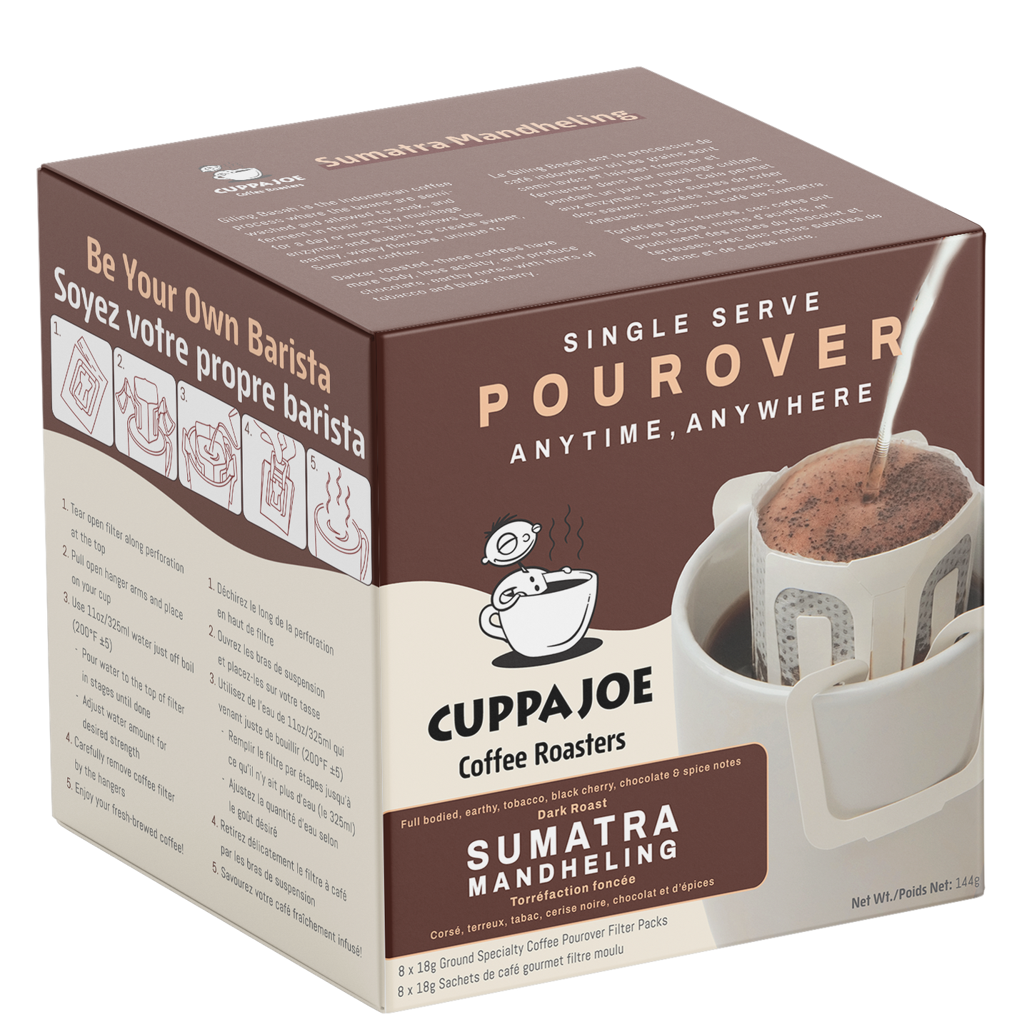 CuppaJoe Single Serve Box - Sumatra Mandheling