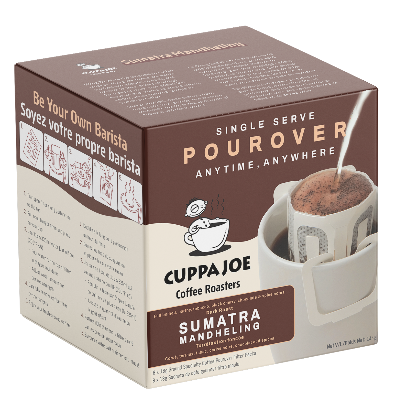 CuppaJoe Single Serve Box - Sumatra Mandheling