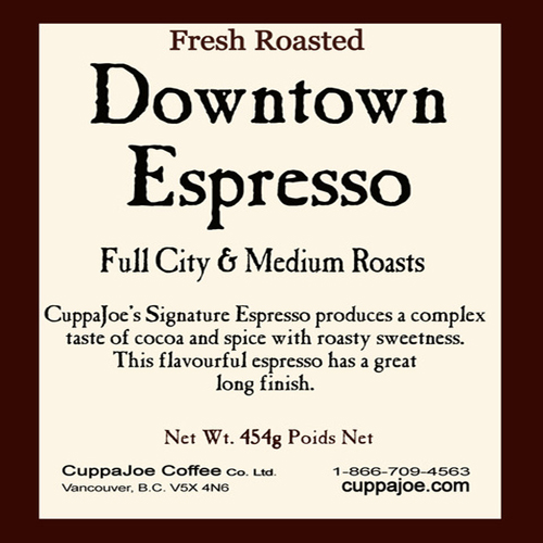 CuppaJoe Coffee Roasters Downtown Espresso